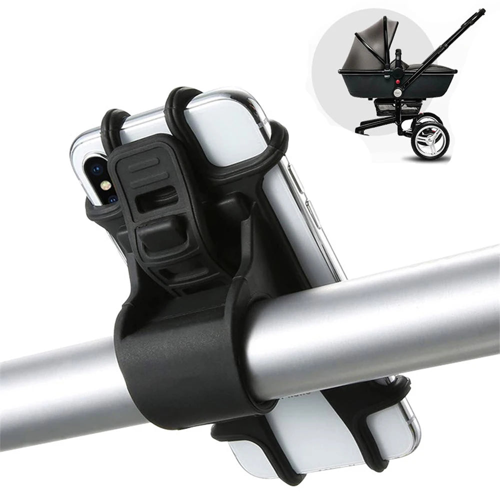 Support Téléphone Universel : Vos Trajets en Sécurité, à Vélo comme en Poussette.