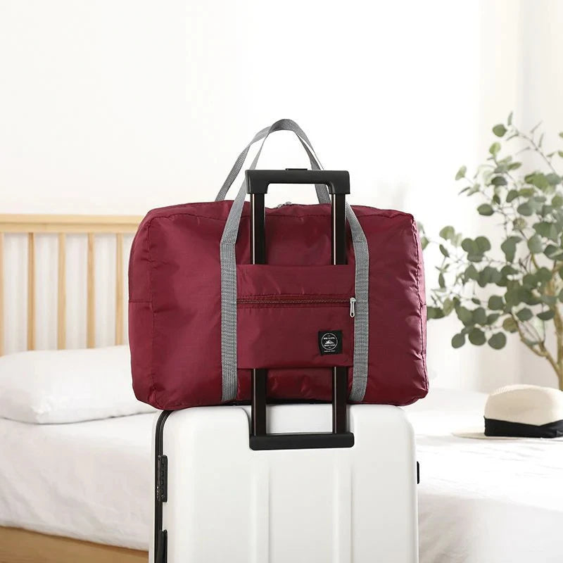 Sac de voyage pliable style "Duffel" pour avion, bagage cabine pour femmes et filles, léger, grande capacité, pour le sport, les week-ends et les voyages d'une nuit