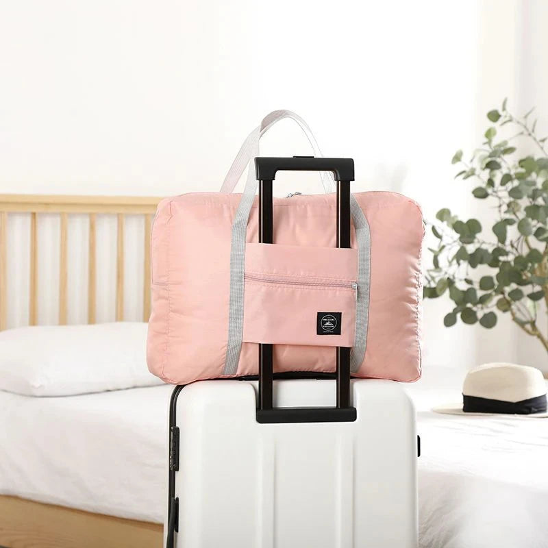 Sac de voyage pliable style "Duffel" pour avion, bagage cabine pour femmes et filles, léger, grande capacité, pour le sport, les week-ends et les voyages d'une nuit