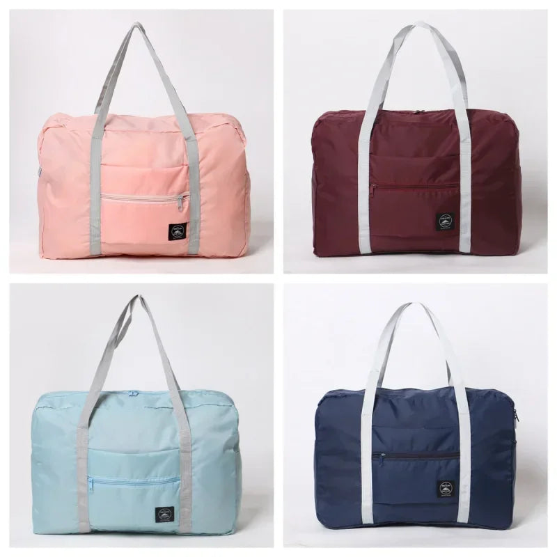 Sac de voyage pliable style "Duffel" pour avion, bagage cabine pour femmes et filles, léger, grande capacité, pour le sport, les week-ends et les voyages d'une nuit