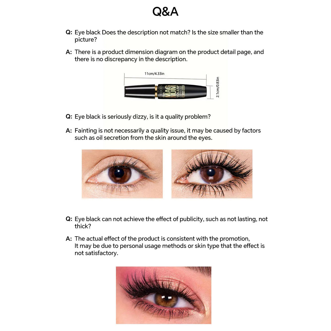 Mascara Fibres Liquides 4D — Volume, Longueur & Recourbe Infaillible
