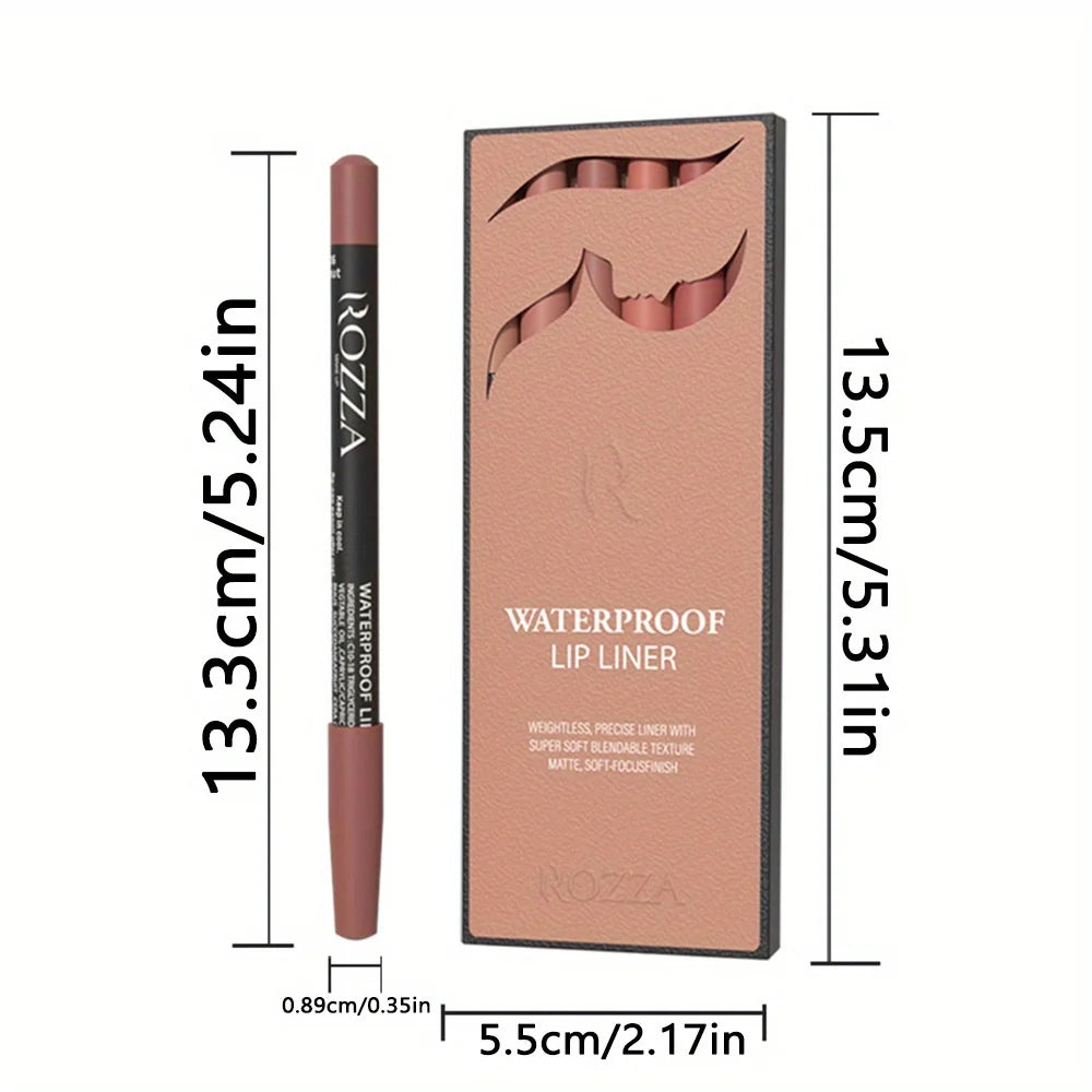 Le Set de 6 Crayons à Lèvres Mat — Nude & Brown Collection