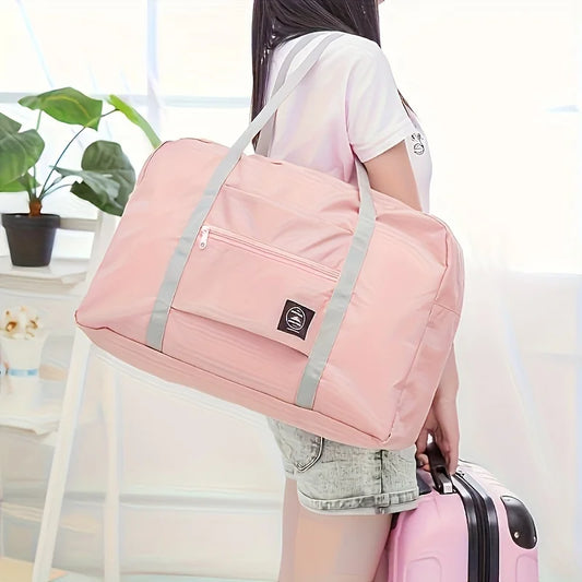 Sac de voyage pliable style "Duffel" pour avion, bagage cabine pour femmes et filles, léger, grande capacité, pour le sport, les week-ends et les voyages d'une nuit