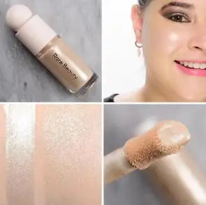 Rare Beauty Powder Blush Highlight Stick Highlighter Mirror Long-Lasting Glowing Face Makeup Set for Natural Radiant Finish