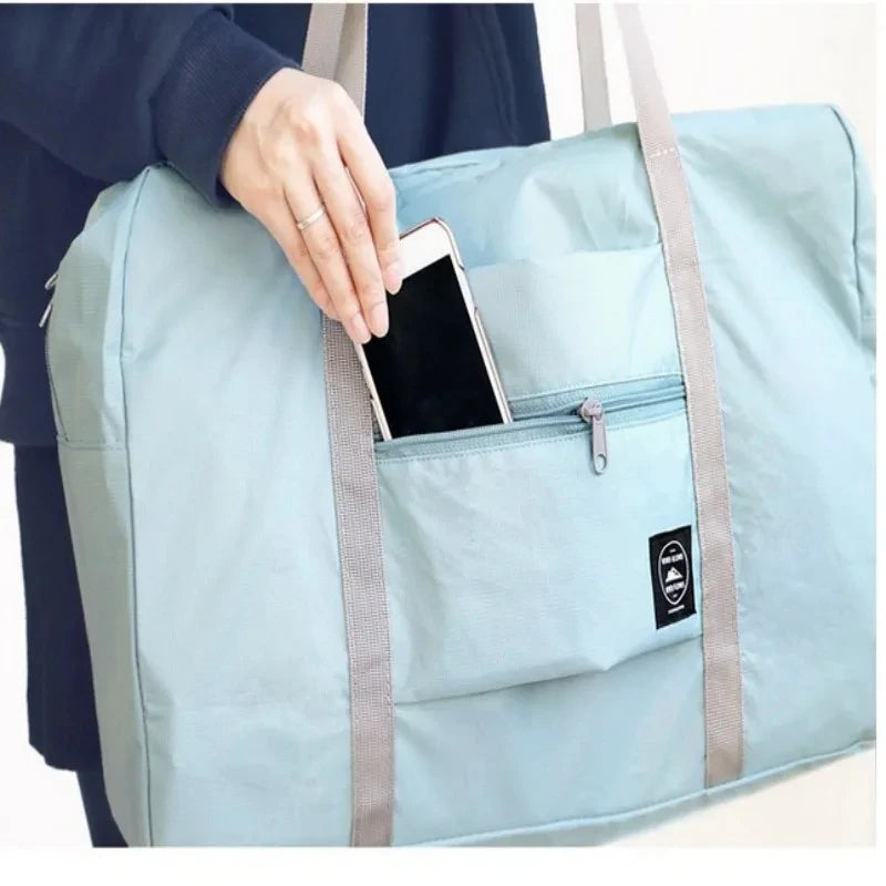 Sac de voyage pliable style "Duffel" pour avion, bagage cabine pour femmes et filles, léger, grande capacité, pour le sport, les week-ends et les voyages d'une nuit