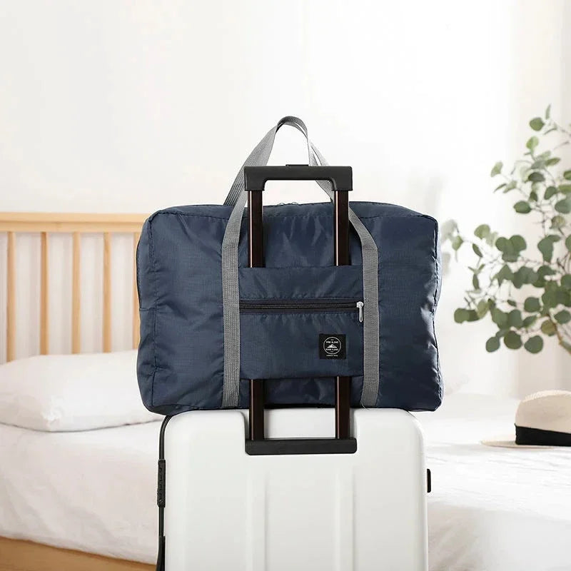 Sac de voyage pliable style "Duffel" pour avion, bagage cabine pour femmes et filles, léger, grande capacité, pour le sport, les week-ends et les voyages d'une nuit