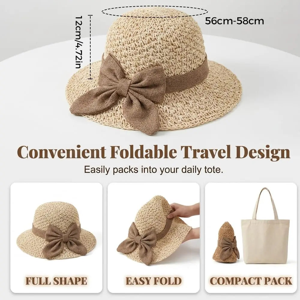 Chapeau de Soleil Léger pour Femme – Accessoire de Plage Incontournable Nouvelle Collection