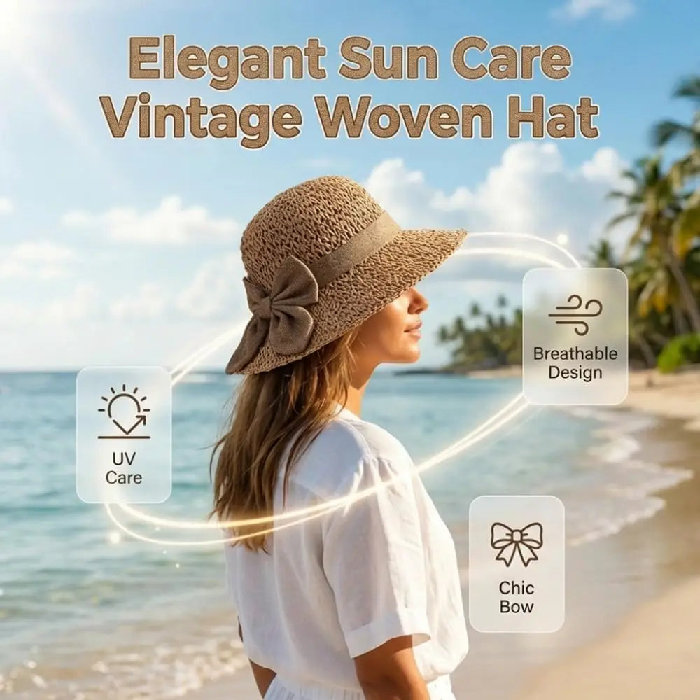 Chapeau de Soleil Léger pour Femme – Accessoire de Plage Incontournable Nouvelle Collection